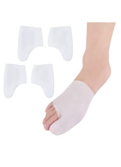 SYOSI Silicone Gel Sock Pads with Breathable, Toe Protectors for Ballet Dance Shoe Toe Pads, Big Toe Protection Cushion for Ball of Foot (2 Pair)  - Image 1