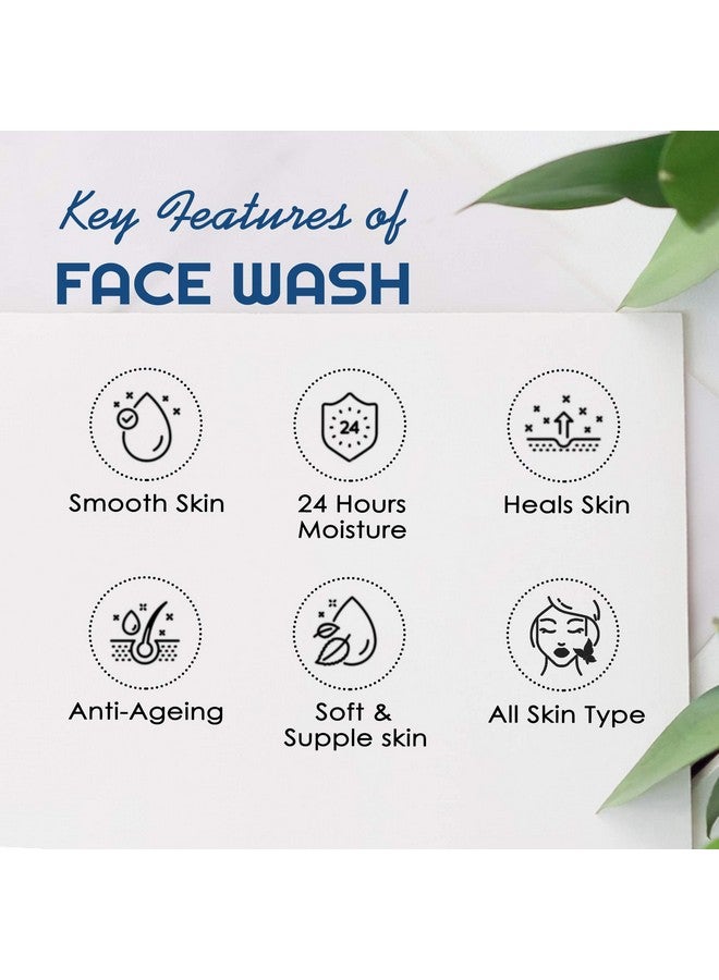 NUTRIGLOW غسول الوجه نوتري جلو المتقدم للأورغانيك لإصلاح البشرة لإصلاح الخلايا، تفتيح البشرة، بشرة ناعمة ومرنة، إزالة خلايا الجلد الميت، تنظيف الشوائب من البشرة، 100 مل - Image 5