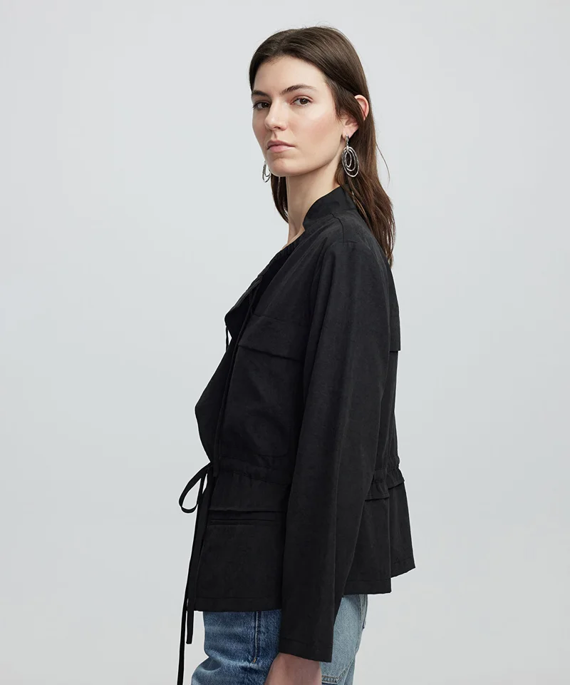 ابيكول Adjustable Waist Unlined Jacket