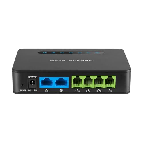 Grandstream GS-HT814 4 Port Ata with 4 Fxs Ports and Gigabit NAT Router Voip Phone and Device, Black - Image 4