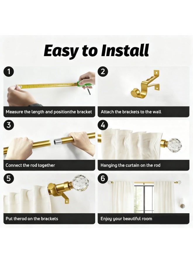 WALALLA Extendable Stainless Steel Metal Shower Curtain Rod, Tension Spring Shower Curtain Rod, Tension Telescopic Curtain Pole, Clothes Rail Adjustable from 36in to 88in - Image 4