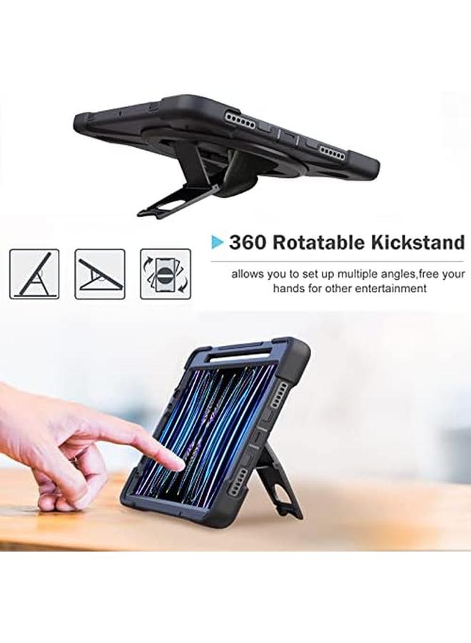 Procases For Ipad Pro 11 Inch Case 2022 2021 2020 2018 Rugged Heavy Duty Shockproof Cover With Hand Strap Shoulder Strap For Ipad Pro 11" 4Th 3Rd 2Nd 1St Generation Black - Image 4