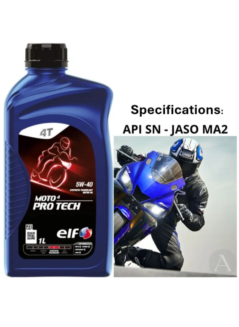 elf MOTO 4T PRO TECH 5W40 - Image 2
