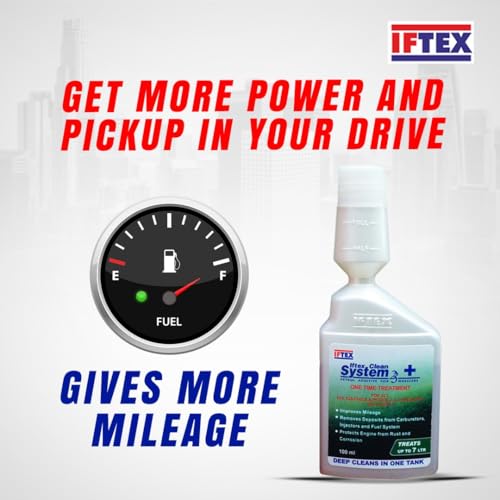 IFTEX System 2/3+ e20 One Time Treatment Petrol Additive for All Petrol Bike and Scooter BS4 and BS6, Petrol Fuel System and Injector Cleaner for Cleaning deposits and Mileage Improvement (100 ml) - Image 2