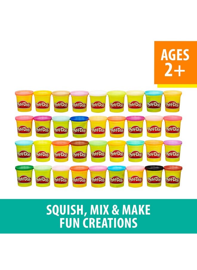 Play-Doh - Modeling Compound 36 Pack Case Of Colors Party Favors Non Toxic Assorted Colors 3 Oz Cans (Amazon Exclusive) - Image 1