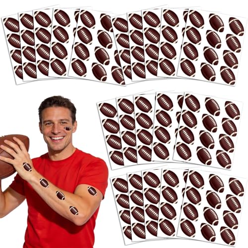 ANTING Football Temporary Tattoos Stickers20 Sheets 240 Pieces Football Themed Tattoos Stickers Party Decoration Supplies Party favors for Adults - Image 2