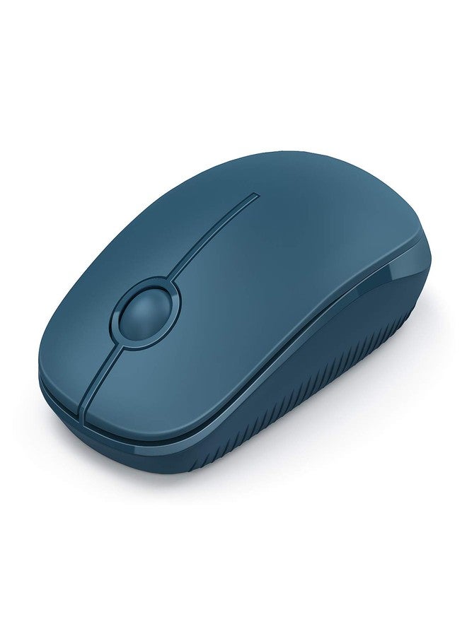VssoPlor Wireless Mouse, 2.4G Slim Portable Computer Laptop Mouse with Nano Receiver Quiet Silent Optical Mice for Notebook, PC, Laptop, Computer-Sapphire Blue - Image 1