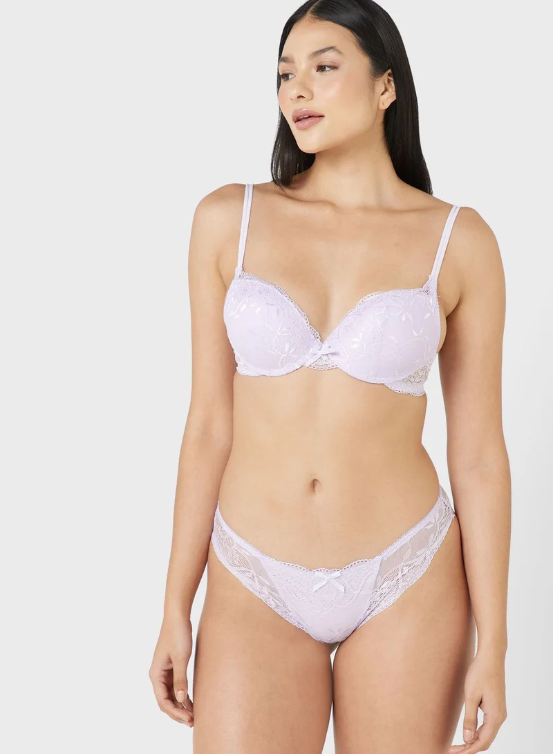 ELLA Push Up Lace Bra  & Briefs Set