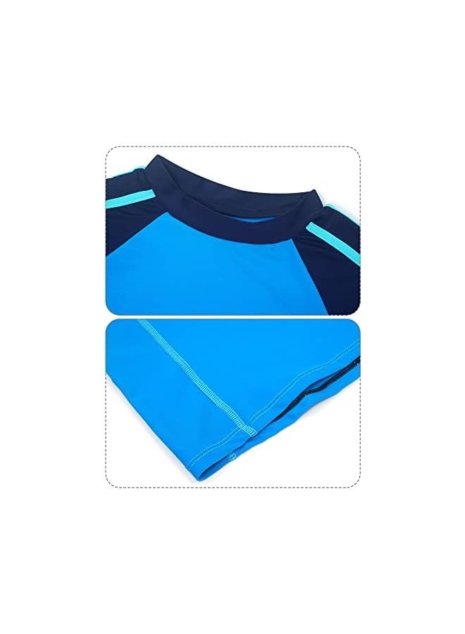 Boys Rash Guard Swimsuit UPF 50+ Swim Bathing Suit 3 Piece Sun Protection Swimwear Set  - Image 2