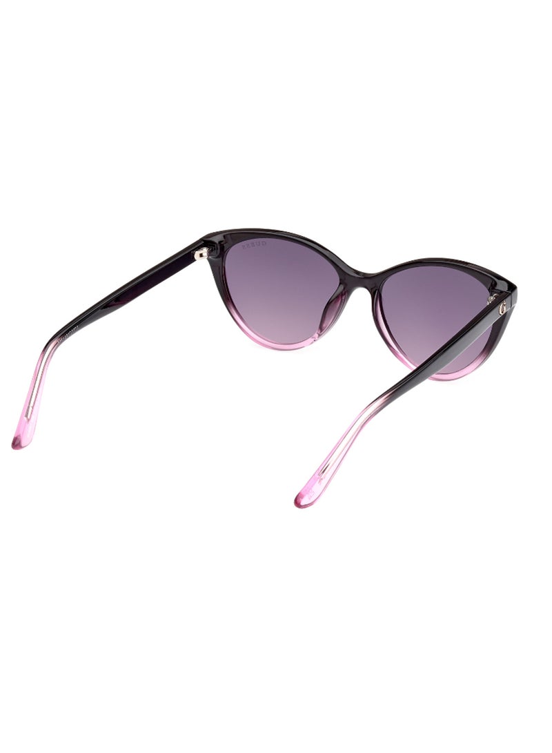 GUESS Women's UV Protection Cat Eye Shape Sunglasses - GU829105B51 - Lens Size: 51 Mm - Black - Image 5