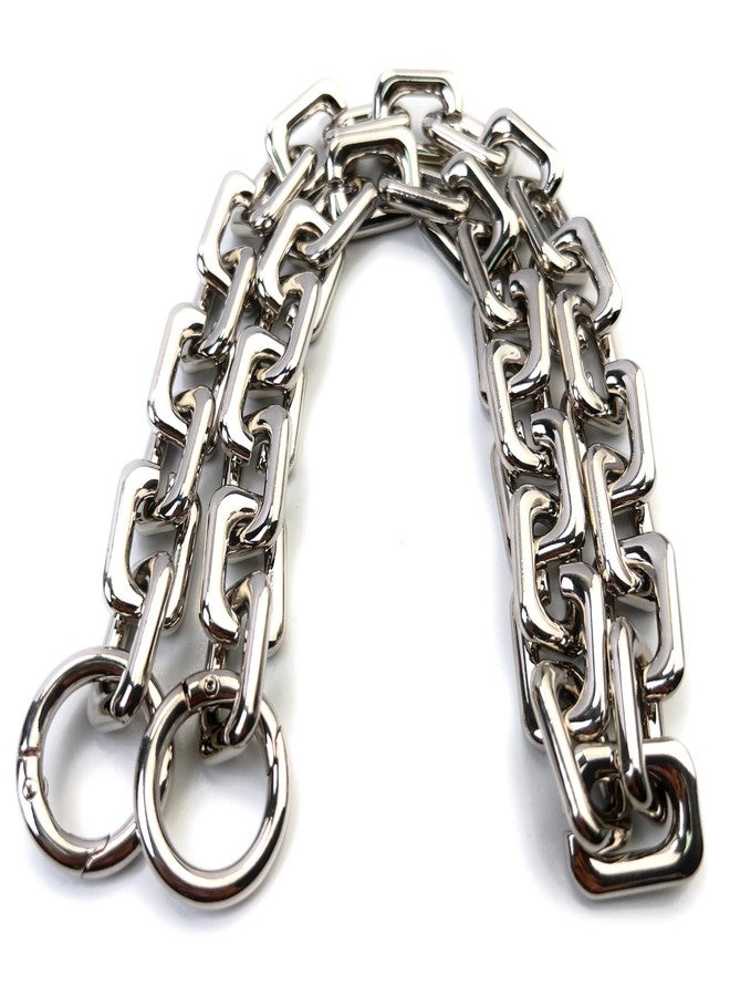 VersaKits Heavy Chunky Link Chain Strap Purse Handbag Top Handle Shoulder Straps Accessories Decoration Chain Strap Extender Charms Replacement(23.62'' Silver) - Image 1