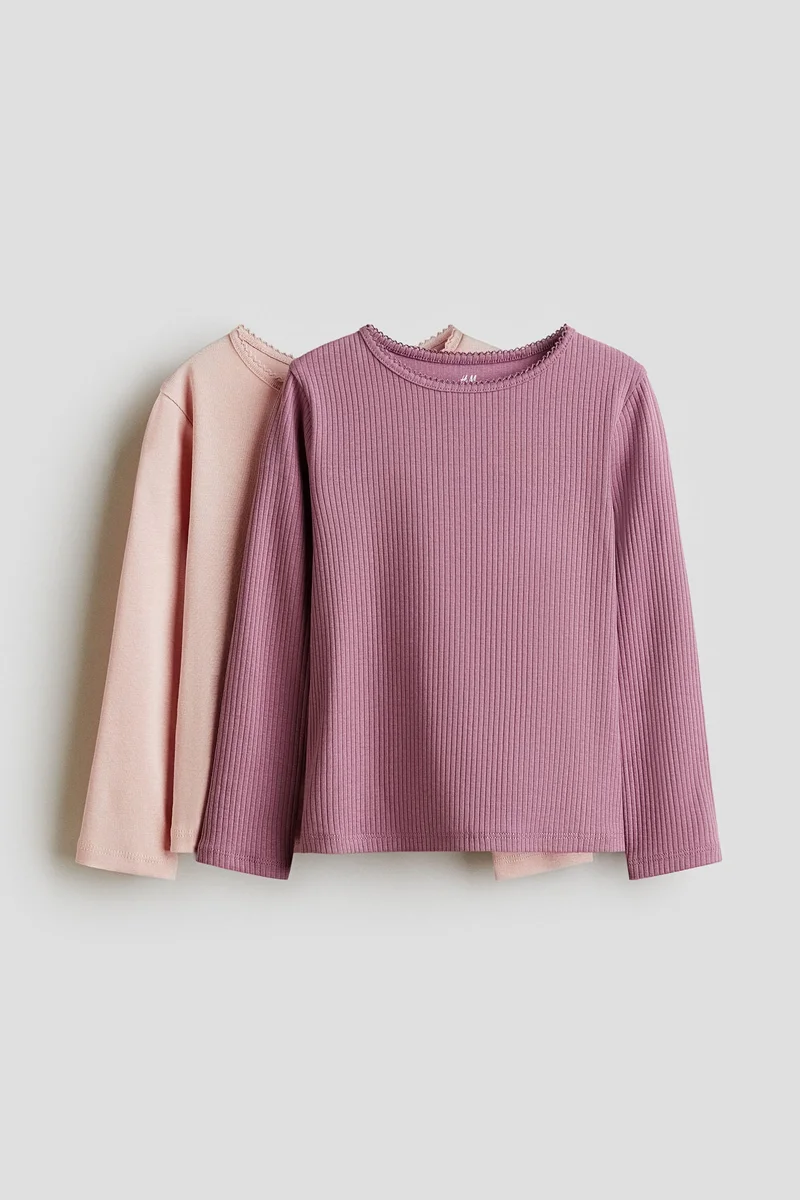 H&M 2-pack cotton tops set