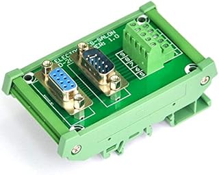 Electronics-Salon DB9 D-SUB DIN Rail Mount Interface Module, DSUB Male/Female Breakout Board. - Image 1