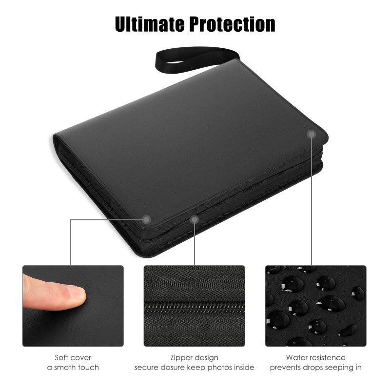Veicevol 540 Pockets Photo Album for Fujifilm Instax Mini 11 90 70 9 8+ 8 LiPlay Instant Camera  for Polaroid Snap SnapTouch PIC-300 Z2300 Instant Camera  Kodak Smile Printomatic Instant Print Camera (Black) - Image 3