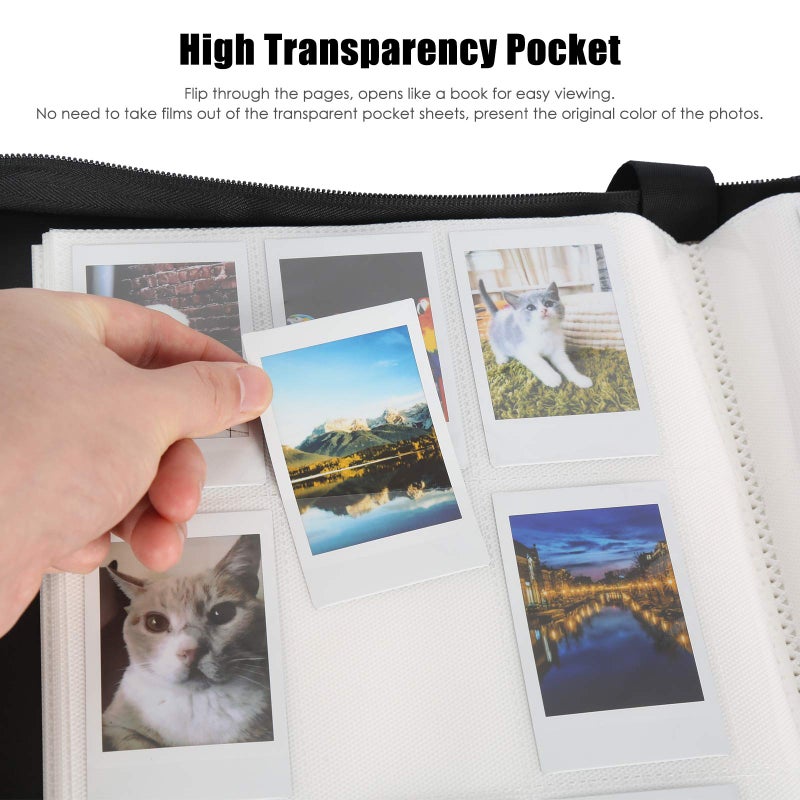 Veicevol 540 Pockets Photo Album for Fujifilm Instax Mini 11 90 70 9 8+ 8 LiPlay Instant Camera  for Polaroid Snap SnapTouch PIC-300 Z2300 Instant Camera  Kodak Smile Printomatic Instant Print Camera (Black) - Image 5