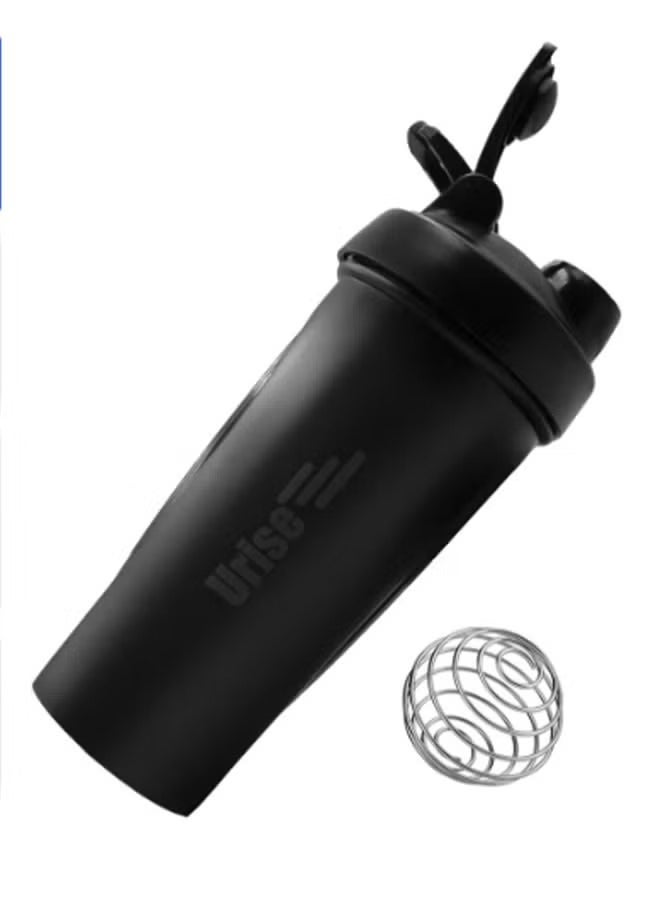 Generic Protein Shaker Bottle Blender Leakproof Cup for Shakes with a Metal Mixer Perfect for Mixing Supplements 600 ml 