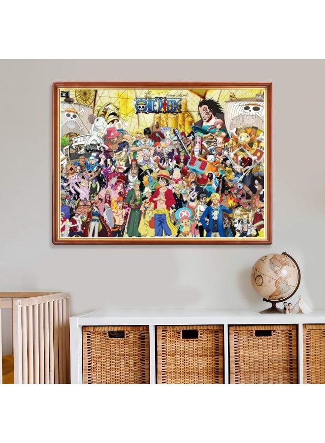 1000 قطعة بازل على شكل ون بيس - تصميم ملون رائع، مناسب للترفيه العائلي وجمعها - Image 2