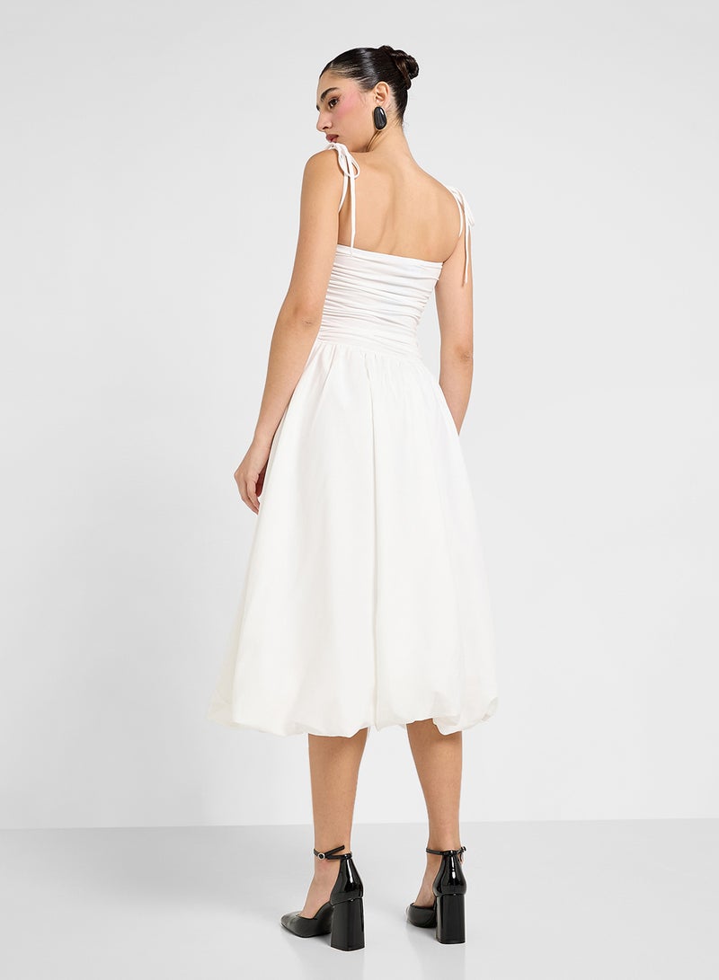 جينجر فستان كورست بياقة مكشوفة ورباط على الكتف - Image 2