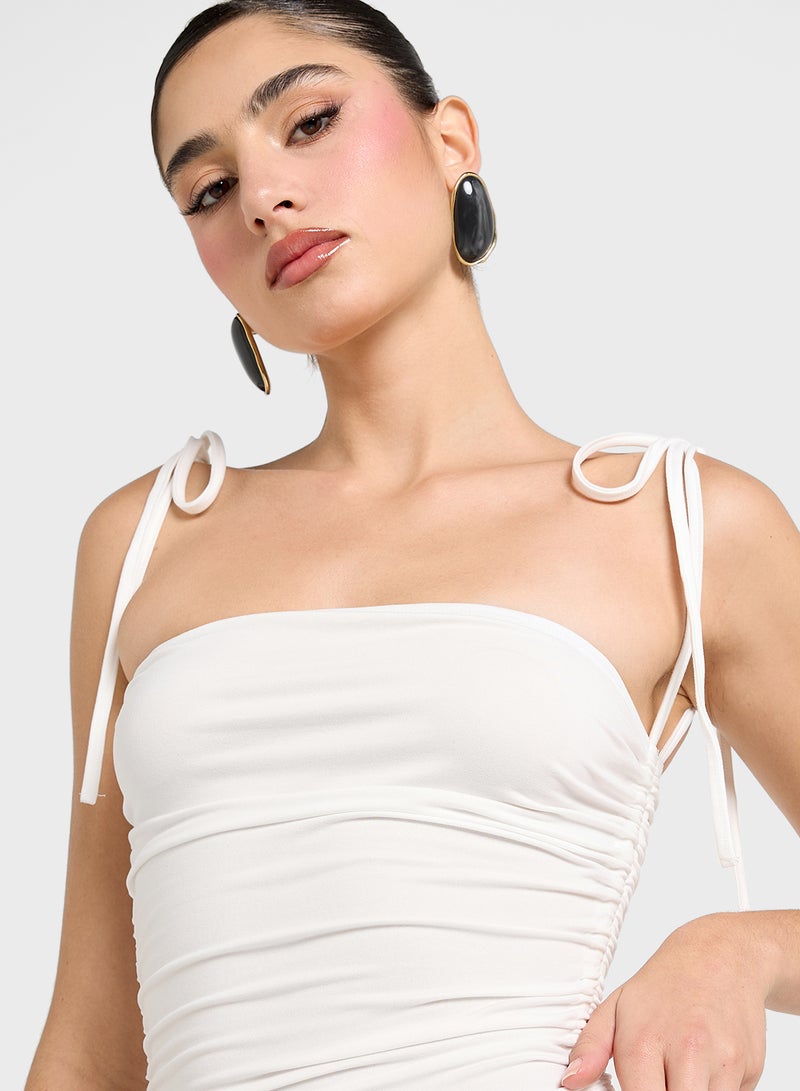 جينجر فستان كورست بياقة مكشوفة ورباط على الكتف - Image 3