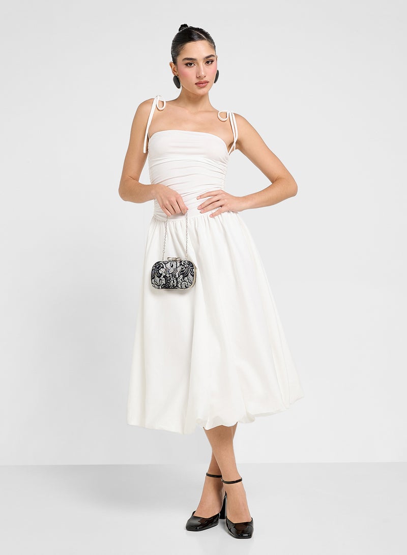 جينجر فستان كورست بياقة مكشوفة ورباط على الكتف - Image 4