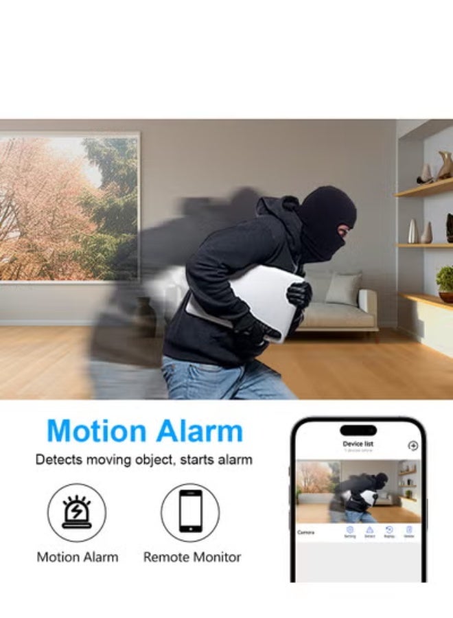 GULFLINK WD22 3MP WIFI Camera 1080P Night Vision Motion Detection Video Recorder Low Power Security Mini Camera - Image 5