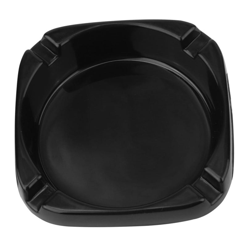 Black Square Porcelain Ashtray Outdoor Smoking Stand Easy to Clean for Home KTV - Image 2