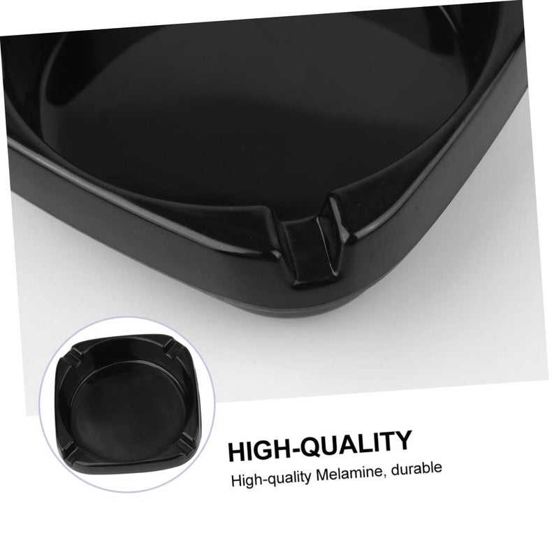 Black Square Porcelain Ashtray Outdoor Smoking Stand Easy to Clean for Home KTV - Image 5