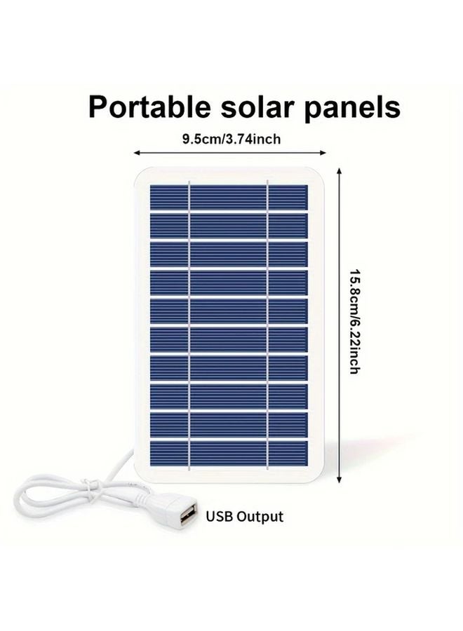 Solar USB Charger Panel 5 Volt Portable Power Bank 4 Ports Outdoor Camping Travel - Image 4