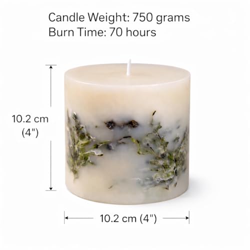 Goyoham | Forest Fern Scented Botanical Candle, 70 Hour Burn Time | Large - 4 x 4 Inch, 750g | Woody Fir Tree Fragrance | Handcrafted with Natural Botanicals | Home Decor & Gifting - Image 3