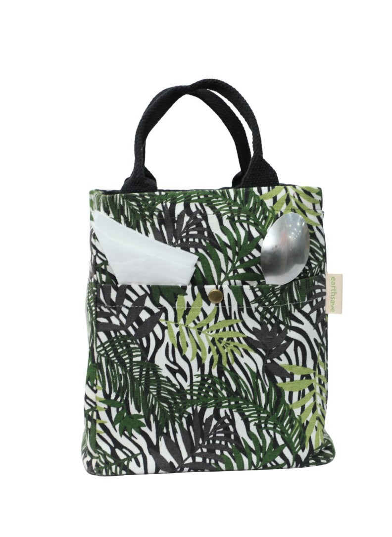 earthsave Earthsave Eco Insulated Lunch Bag for Office Men & Women | Lunch Box Bag for Kids | Canvas Tiffin Bags for School | Drawstring Lunch Bag  - Image 2