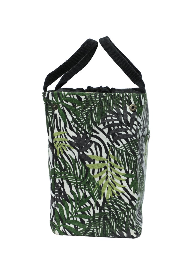 earthsave Earthsave Eco Insulated Lunch Bag for Office Men & Women | Lunch Box Bag for Kids | Canvas Tiffin Bags for School | Drawstring Lunch Bag  - Image 3