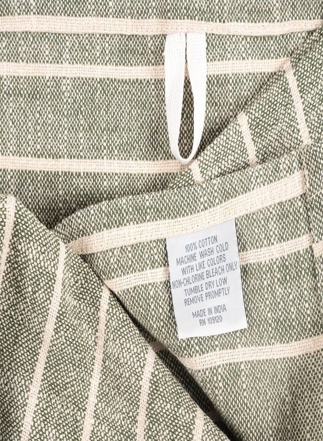 KAF Home Natural Rustic Farmhouse Slubbed Kitchen Towel | 100% Cotton Dish Towel, 18 x 28 Inches | Soft and Absorbent (Olive, Set of 4) - Image 5