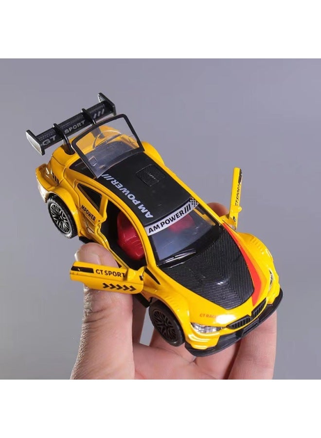 Bulk 1:36 Alloy Car Model Toy Three-door Sports Car Huili Boy Racing Ornaments Car Men Wholesale-Color:[bag] Fugt Track Version Brown  - Image 5