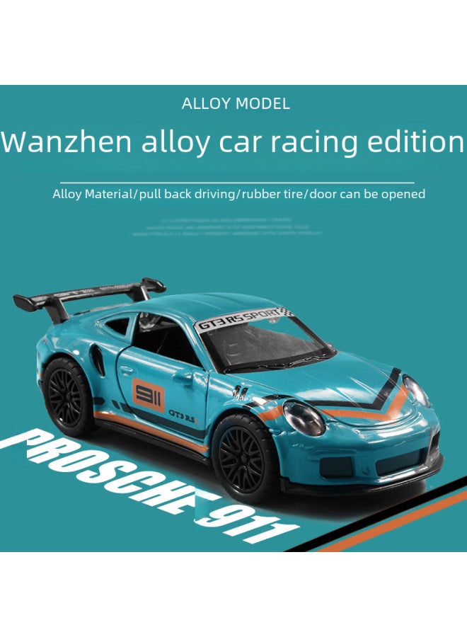 Bulk 1:36 Alloy Car Model Toy Three-door Sports Car Huili Boy Racing Ornaments Car Men Wholesale-Color:[bag] Fugt Track Version Brown  - Image 2
