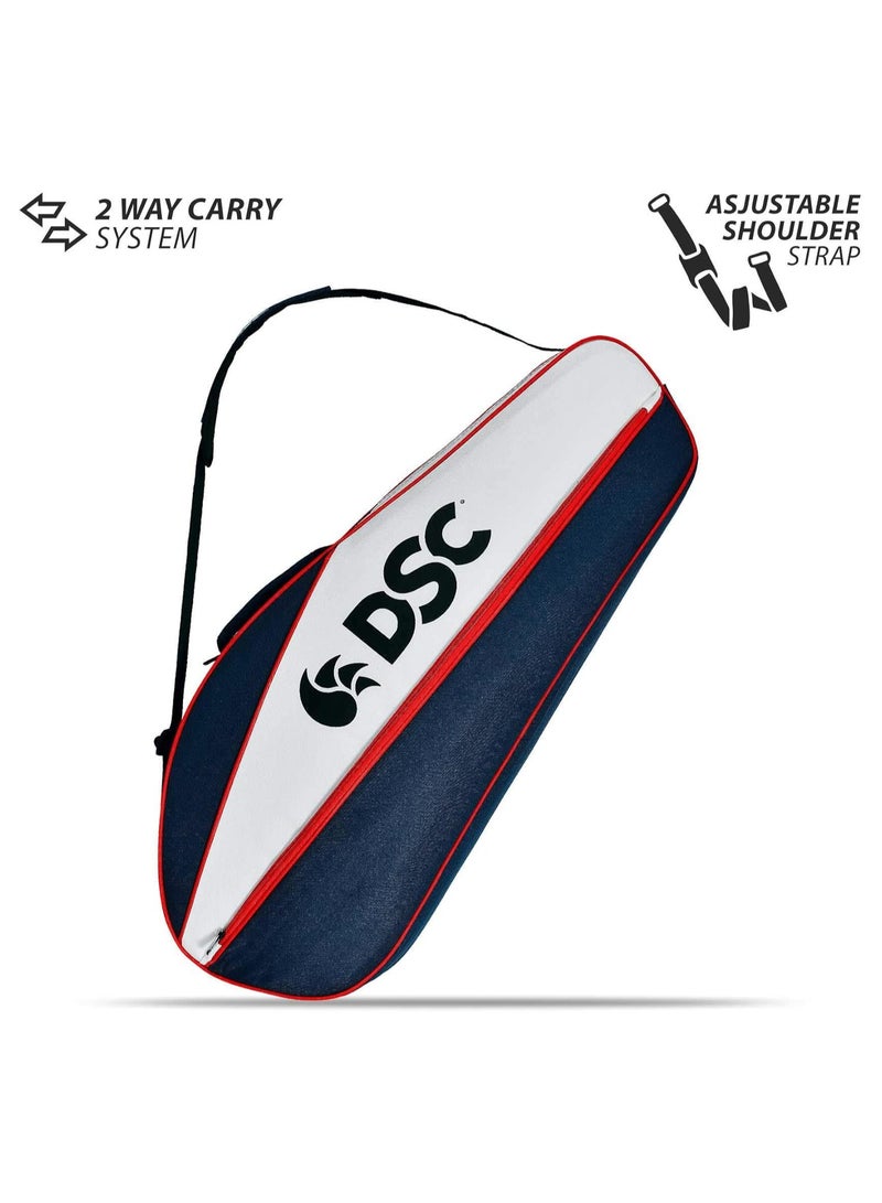 DSC Badminton Kit Bag | Size: Large | Material: Polyester | For Men & Boys | One main compartment | Designed to hold 6 racquets | Various divisions for extra grip, strings, and accessories | Adjustable Shoulder Straps - Image 3