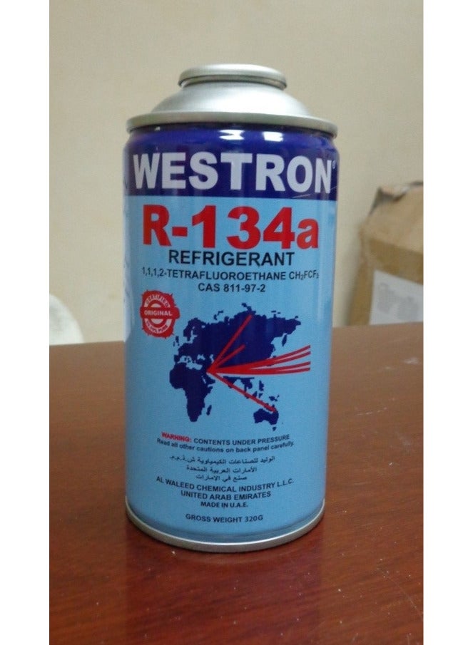 فريون R134a ويسترون Westorn إماراتي – غاز تبريد عالي الجودة لشحن التلاجات والتكييف وتكييف السيارات والديب فريزر – عبوة 500 جم مع بلف شحن مجاني