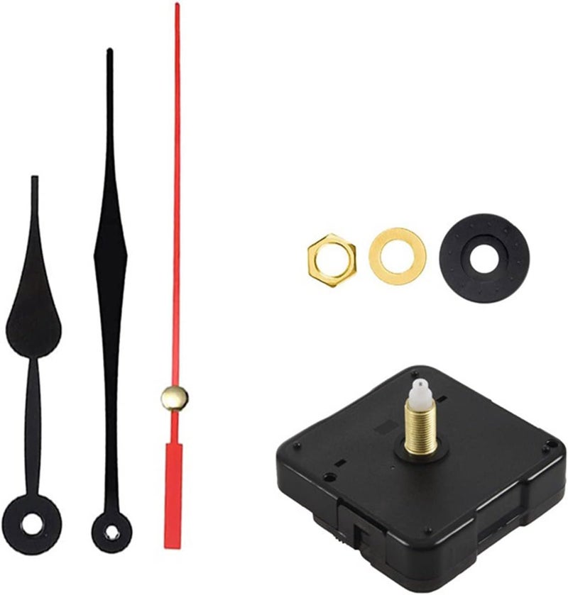 Quartz Clock Movement Mechanism With Pendulum For 0 27 0 35 Thickness Black Red - Image 1