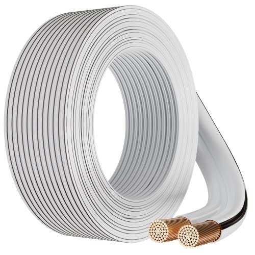 FEDUS 16 Gauge/AWG Speaker Wire 15M 49.2Ft Oxygen-Free Copper 2 Conductors Audio Speaker Cable for Car Speakers Stereos, Subwoofer, Home Theater Speakers, HiFi Surround Sound system, Radio - Image 1