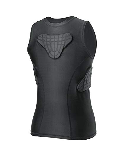 TUOYR Youth Padded Compression Shirt Vest Rib Chest Protector Football Baseball - Image 1