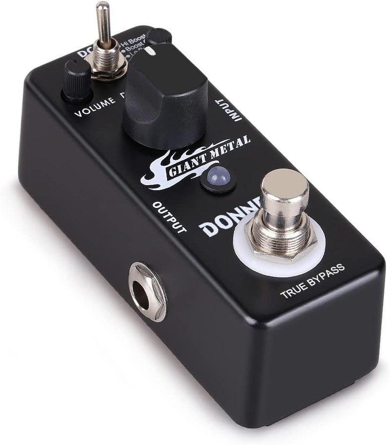 Donner Giant Metal Guitar Pedal - Boost Distortion Effect with 3 Modes - Image 1