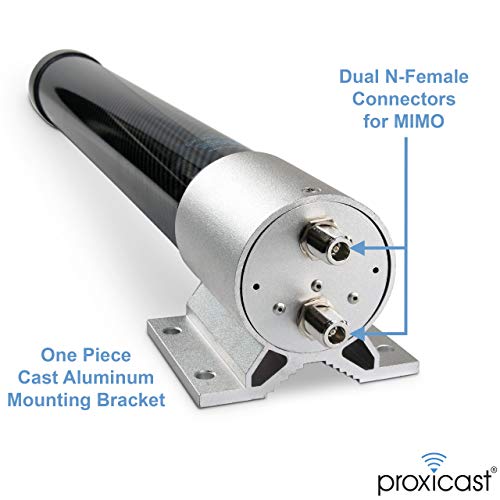 Proxicast Pro-Gain 4G / 5G MIMO Antenna - Wide-Band Omni-Directional for Cellular Modems & Routers on Verizon, ATT, T-Mobile, Telus, Bell Canada, Rogers, Movistar, Telcel, Claro (ANT-127-05M Carbon) - Image 2
