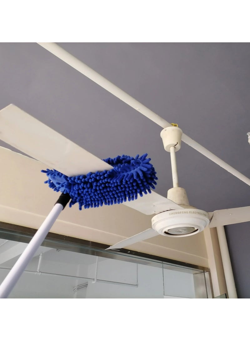 Extendable Bendable Ceiling Chenille Duster Ceiling Fan Duster with Extension Long Handle Microfiber Fan Cleaning Duster  - Image 2