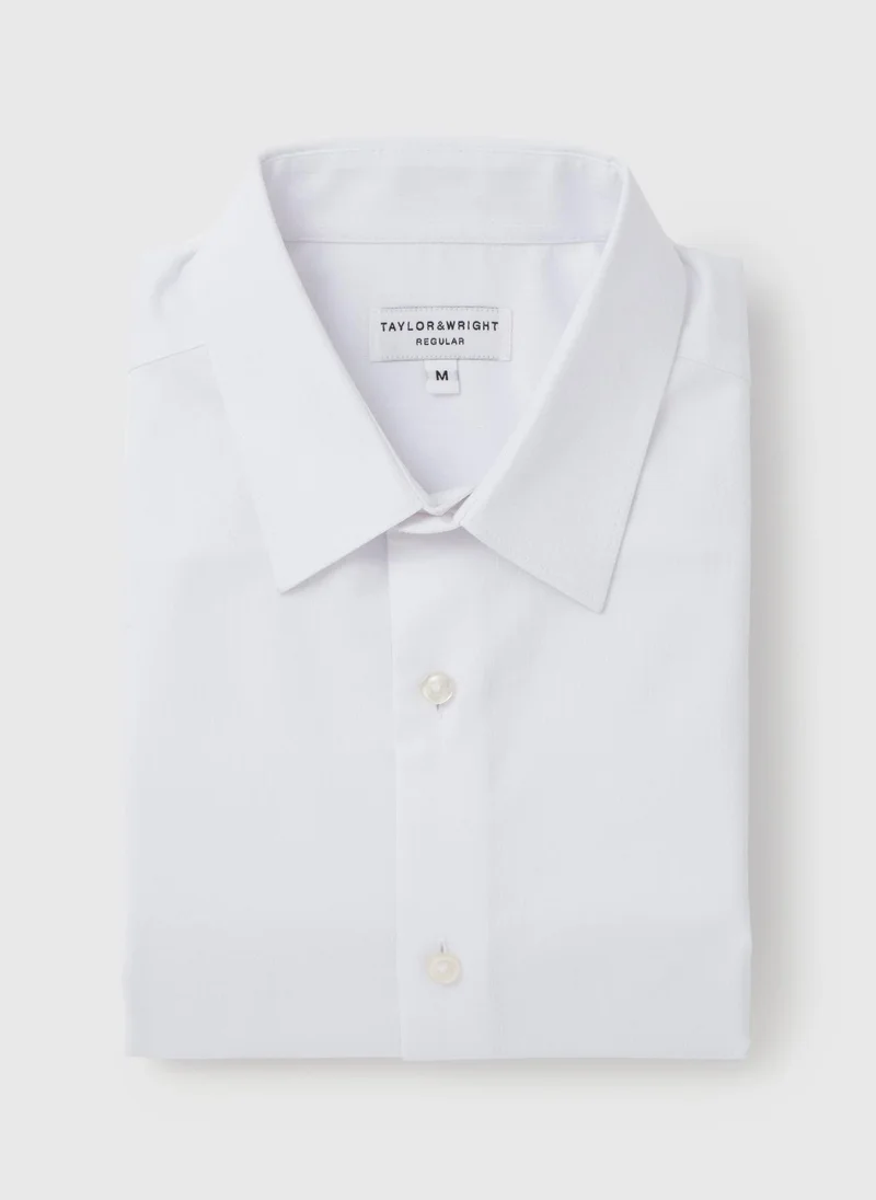 Matalan White Textured Formal Shirt