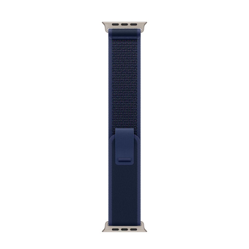 erorex For Apple Watch 46Mm / 49Mm / 45Mm / 44Mm Trail Loop Nylon Watch Band(Blue + Natural Titanium Finish) - Image 3