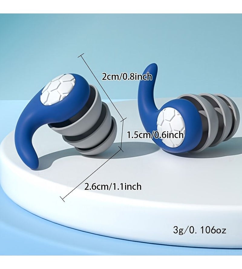 Grey Silicone Swimming Earplugs for Water Sports with Storage Case - Image 5