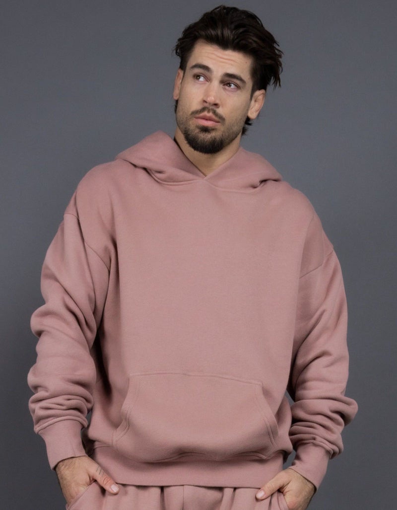 Generic New 400G US Plus Velvet Hoodie Casual Couple Sweatshirt Pink