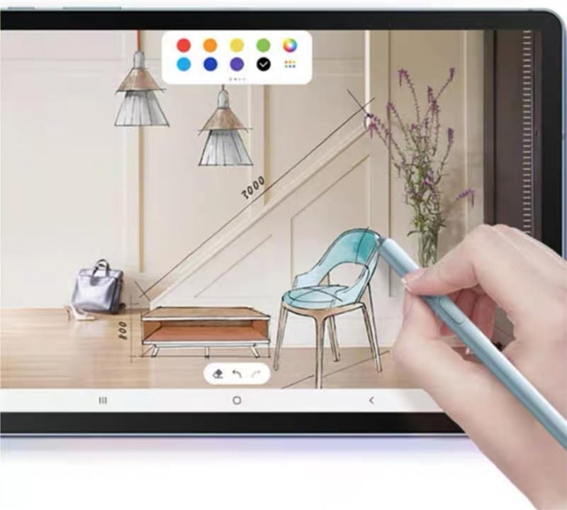 JMBTQ قلم ستايلوس جالكسي تاب إس 6 (مع بلوتوث) بديل لـ Samsung Galaxy Tab S6 SM-T860 جميع الإصدارات قلم ستايلوس لمس إس بن + رؤوس/أطراف (أزرق) - Image 3