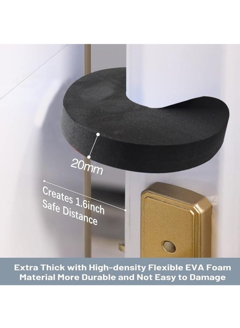 Happy Home 6Pcs Baby Proof Door Finger Pinch Guards | Soft Foam Door Stoppers for Kids & Pets | Prevent Door Slamming and Finger Injuries | Reusable & Easy to Install Safety Locks -Random Color - Image 4