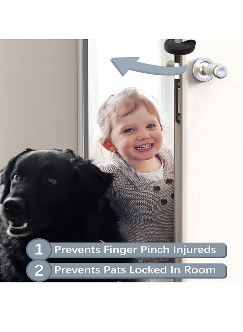 Happy Home 6Pcs Baby Proof Door Finger Pinch Guards | Soft Foam Door Stoppers for Kids & Pets | Prevent Door Slamming and Finger Injuries | Reusable & Easy to Install Safety Locks -Random Color - Image 5