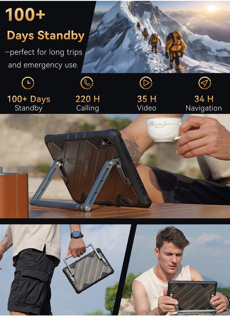 Cubot Tab Kingkong 2 Rugged Tablet 10.95 Inch FHD+ Android 14 Tablet 8GB RAM+256GB ROM IP68/IP69K Waterproof Tablet With 64+32MP Camera Dual SIM 4G Tablet -Black  - Image 4